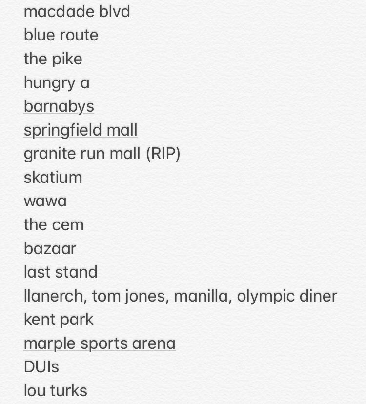 What are we missing that’s critical to the fabric of Delaware County? What do we need to take off? Only the best of the best can stay. This decision is up to you, The People