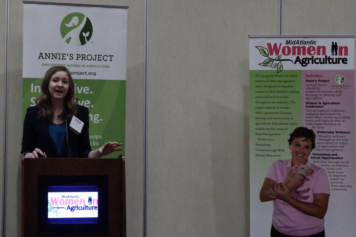 MidAtlanticWIA's tweet photo. “People don’t trust who they don’t know” - @roxibeck of @foodintegrity encourages food producers, farmers, ag community to find a pathway to connect to consumers. 65% of people want to know more about what you do. #WomeninAg https://t.co/wzlvZQbj8r
