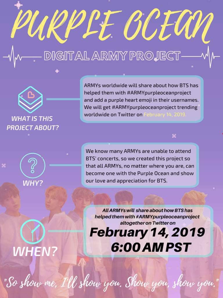 BangtanSlovakia's tweet photo. SLOVAKIA πΈπ°πΈπ°πΈπ°
Purple ocean project by @Purpleocean_twt is starting tomorrow 19/2/14 at 6AM PST β
Show our boys how they helped youπ
Info in posters.
@bts_twt #ARMY #PurpleOceanProject #BangtanSlovakia https://t.co/yXOu8ns7cL