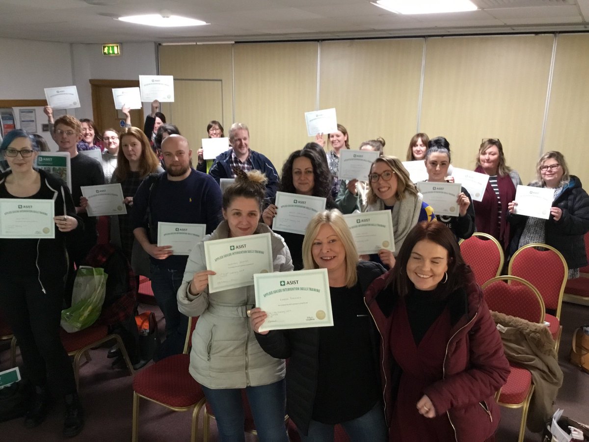KerrySkelland's tweet photo. On our way back from Cardiff with @Anniewillowchap  after 2 days training 29 people in ASIST. Fabulous group now trained in Suicide First Aid. Thankyou @sport_wales for the venue and helpfulness. @lynnanneperry @BarnardosCymru @loiswignall https://t.co/zckVhRSLay
