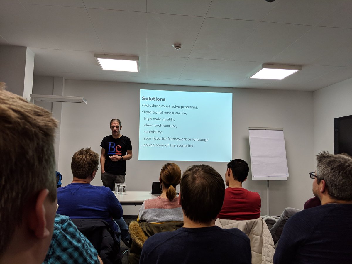 <a href="/ewolff/">Eberhard Wolff</a> is talking about how to become a successful software architect <a href="/JUG_Essen/">JUG Essen</a>. Thanks to <a href="/hgutwit/">Halil-Cem Gürsoy</a> and Adesso AG for having us! 🙂