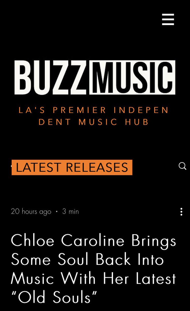 LOVED chatting with @buzzmusicla about new music and #OldSouls , give it a read friends 📰 💃🏼 
buzz-music.com/blog/chloe-car…