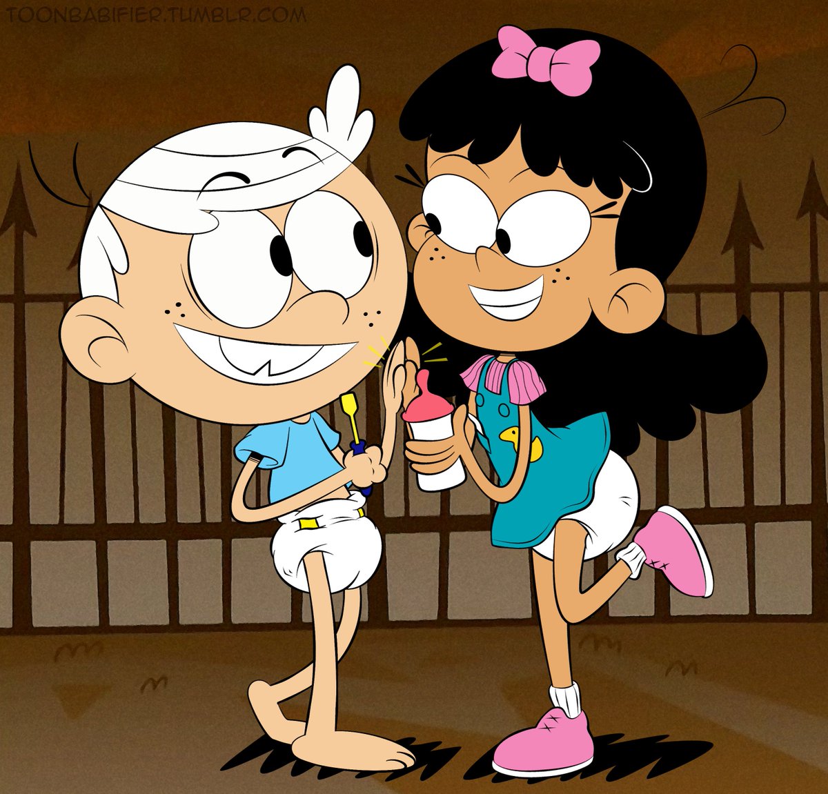 Stella and Lincoln Loud from Loud House as Tommy Pickles and Lil. 