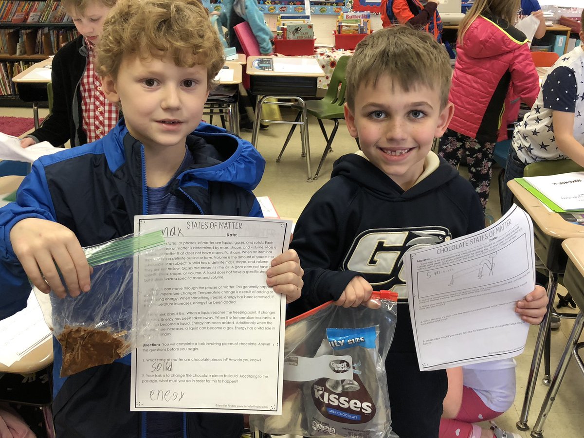 Exploring States of Matter using Hershey Kisses!  <a href="/GlenwoodPrimary/">Glenwood Primary School</a> #ATribeBegins