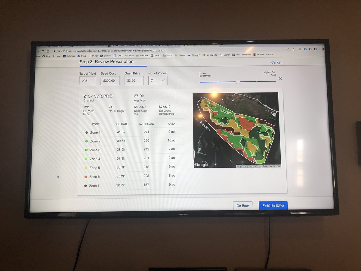 channelseed7's tweet image. That’s what I’m talking about! @FieldView breaking down yield data using #AdvancedScripting for #plant19 Here we go!