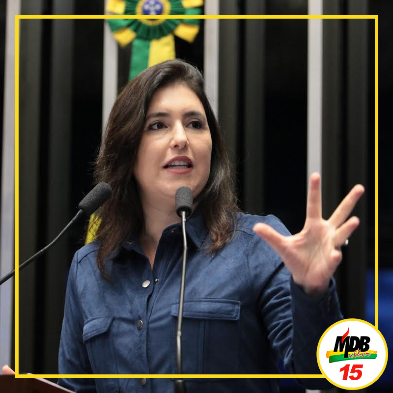 MDBMulher's tweet image. A senadora e ex-líder do @MDB_Nacional no @SenadoFederal, @SimoneTebetms (MDB-MS), foi eleita por aclamação presidente da Comissão de Constituição, Justiça e Cidadania (CCJ) da Casa para o biênio 2019-2020. #MDBMulher #MulheresTransformadoras #SejaTransformadora #BancadaFeminina