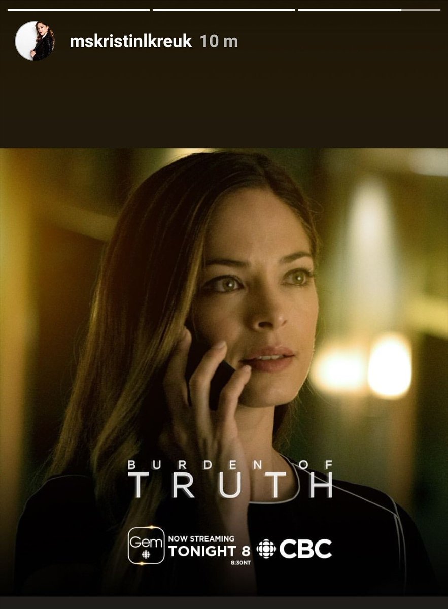 Tonight #BurdenOfTruth Season 2 #KristinKreuk #PeterMooney
Pics from Kristin Kreuk on Instagram IG story 😟