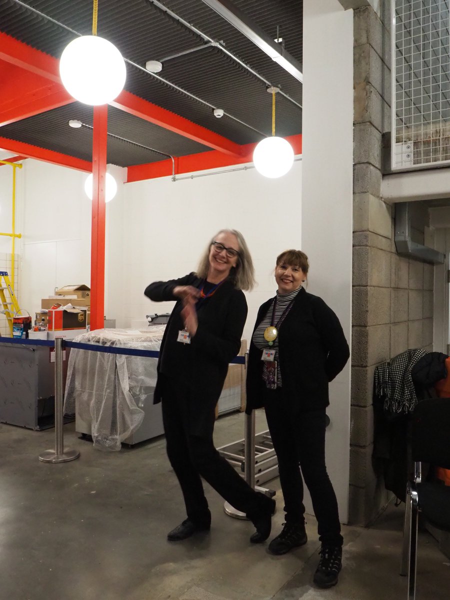 MK_Gallery's tweet photo. Just 30 minutes to go until #EcstaticMaterial begins and we're excited to see our brand new auditorium spring into life! #newMKGallery https://t.co/6seXFSsU0n