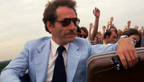Happy 85th birthday to George Segal!  Pictured here riding a rollercoaster, in the movie \"Rollercoaster\" 