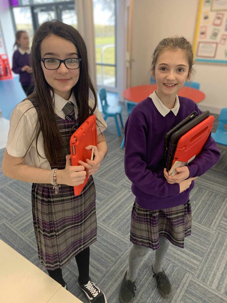 Some of our wonderful #DigitalLeaders doing some maintenance work on the iPads for the p2 and p2/3 class! 📱Each class in the school has 2 members of the team allocated to them to support with any tech issues 😍👍🏼 #sddigilearn #learnersasleaders