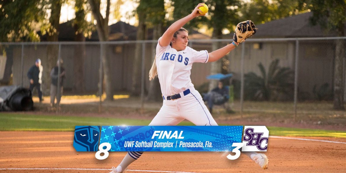 A+ excellent outing from Kelsey in the win! Meet us back at our place on Saturday for some <a href="/GulfSouth/">Gulf South Conference</a> action! #GoArgos