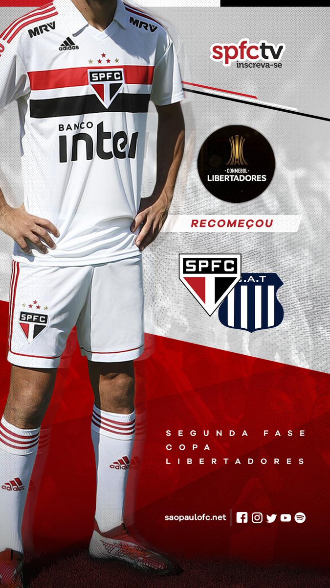 SaoPauloFC's tweet photo. Recomeçou!

#Libertadores2019 #SPFCxCAT #VamosSãoPaulo 🇾🇪 https://t.co/Dtbqvzrapc