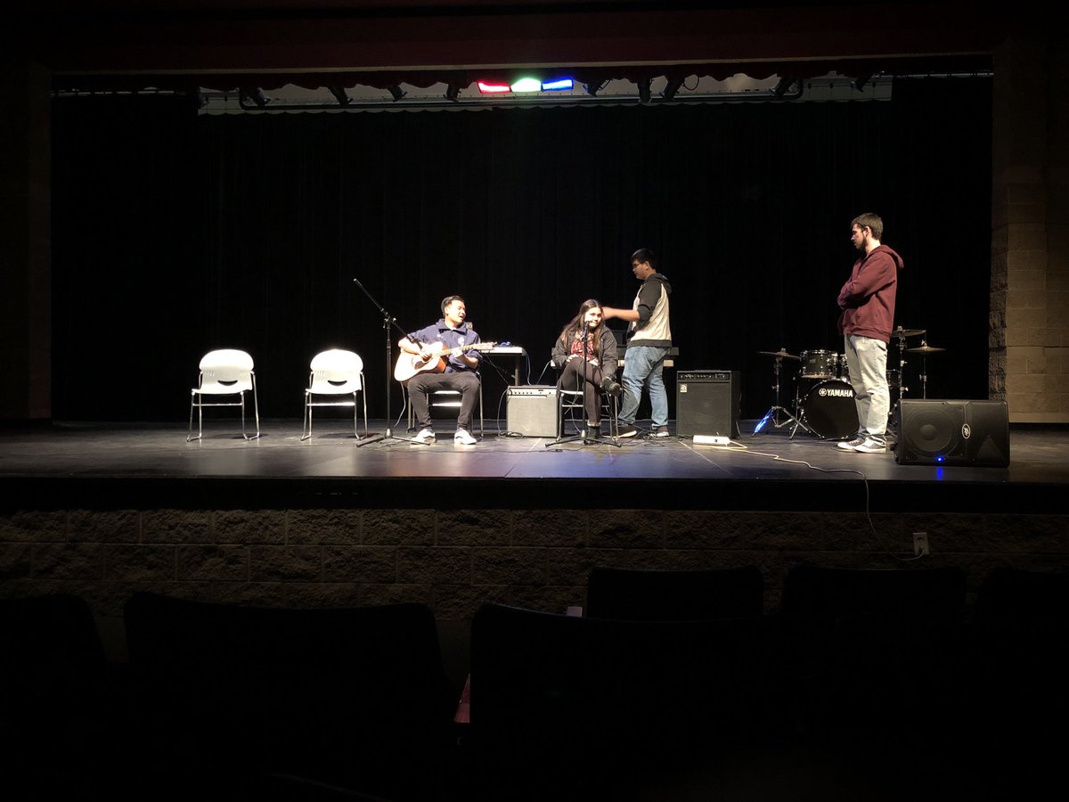 Hey! We have a concert tonight! Make sure you come join us in the theatre at 7 for our Valentine’s Day Concert! We’ll be playing several songs such as “ Creep” by RadioHead, She by Dodie, a special set by our resident DJ Nate, and a mystery song from Spongebob!