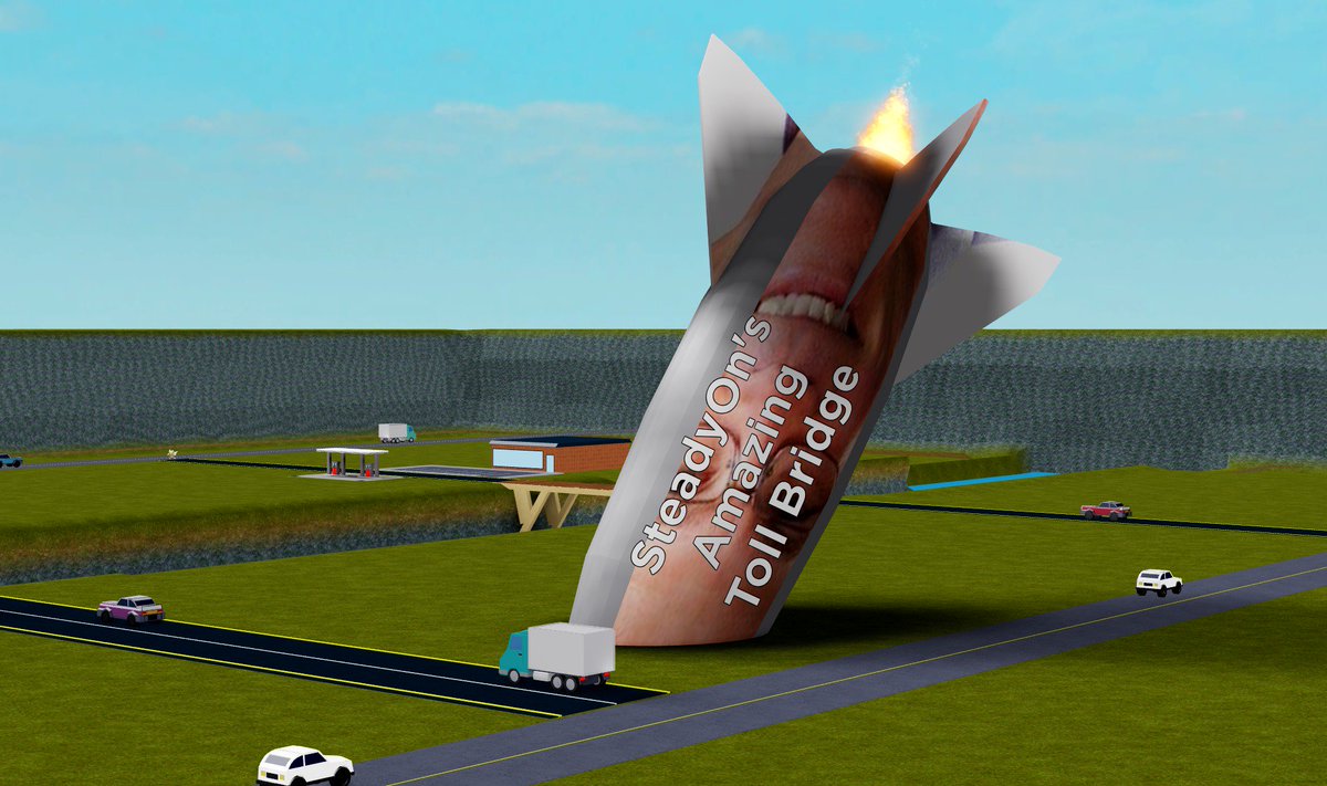 Introducing the new missile sign to #TollBridgeSimulator! It's still live, but I'm sure that's fine.
