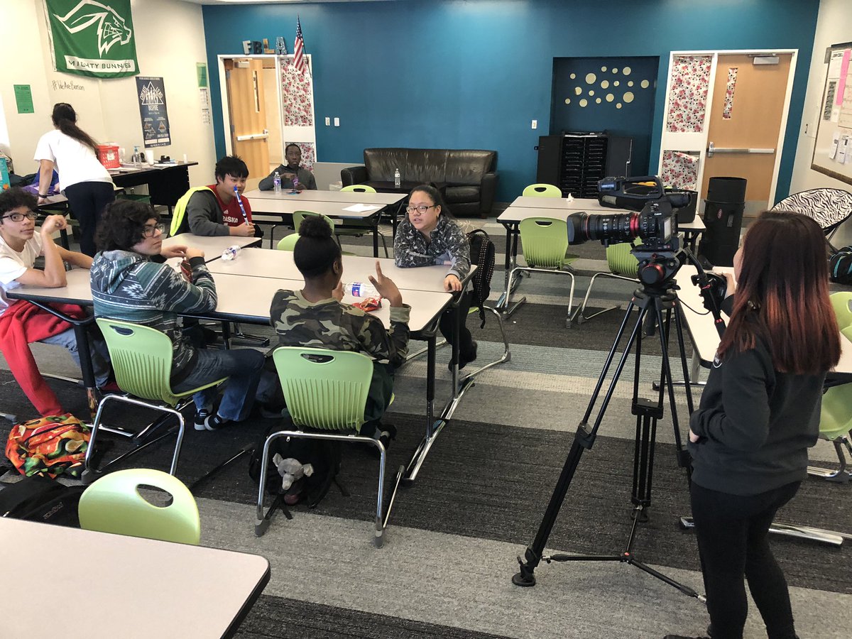 Behind the scenes from the EPIC multi universe film workshop from today’s #CareeRockit @OPS_BensonHigh @partner4kids @SurrealMediaLab @OmahaChamber @wedontcoast