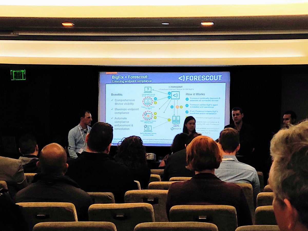 casey_cannady's tweet photo. Are you interested in #BigFix integrations and at #Think2019? Hurry over to the St. Regis and join us at the "How BigFix Integrations Optimize the Watchers on Your Wall" panel being lead by Aram Eblighatian. #endpointsecurity #securityawareness #ibmbigfix https://t.co/JOQODcjSaL