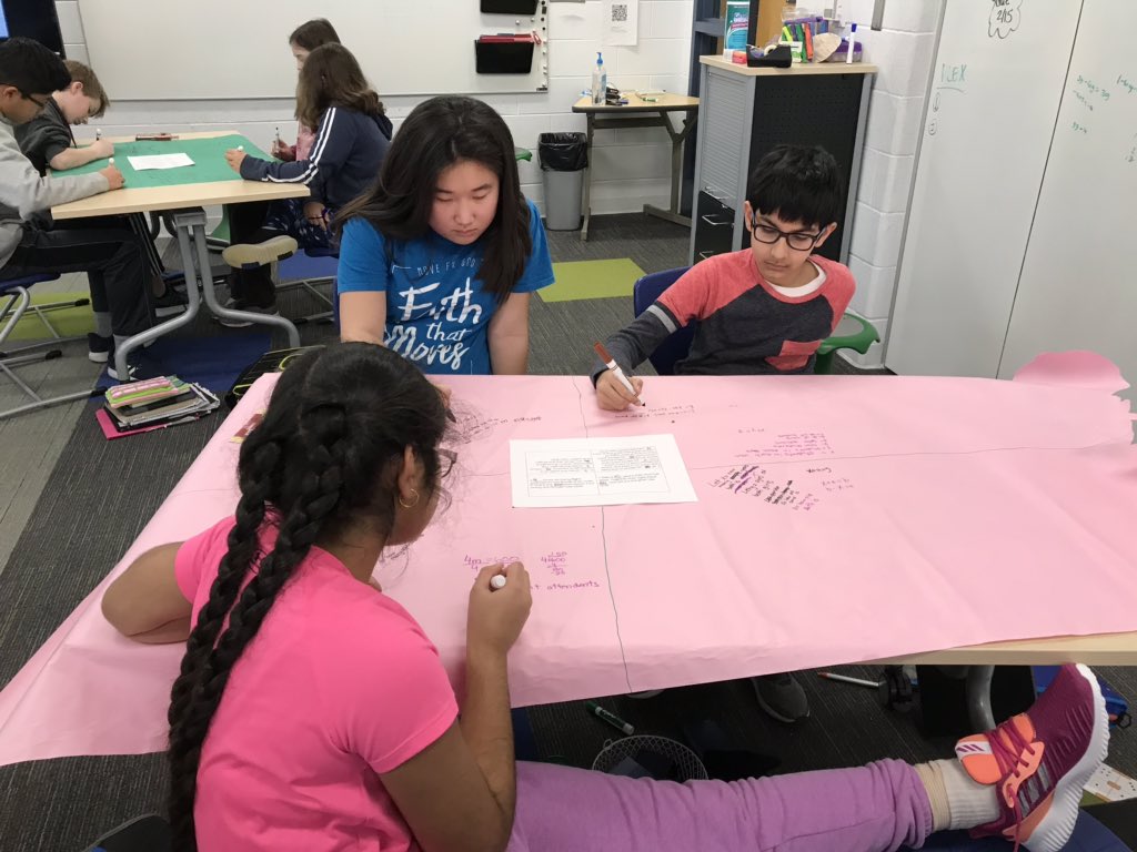 keverett96's tweet photo. Solving multi-step equation word problems #inspire96 #we💛math #simultaneousroundtable @KaganOnline https://t.co/9rAg1SfnWE