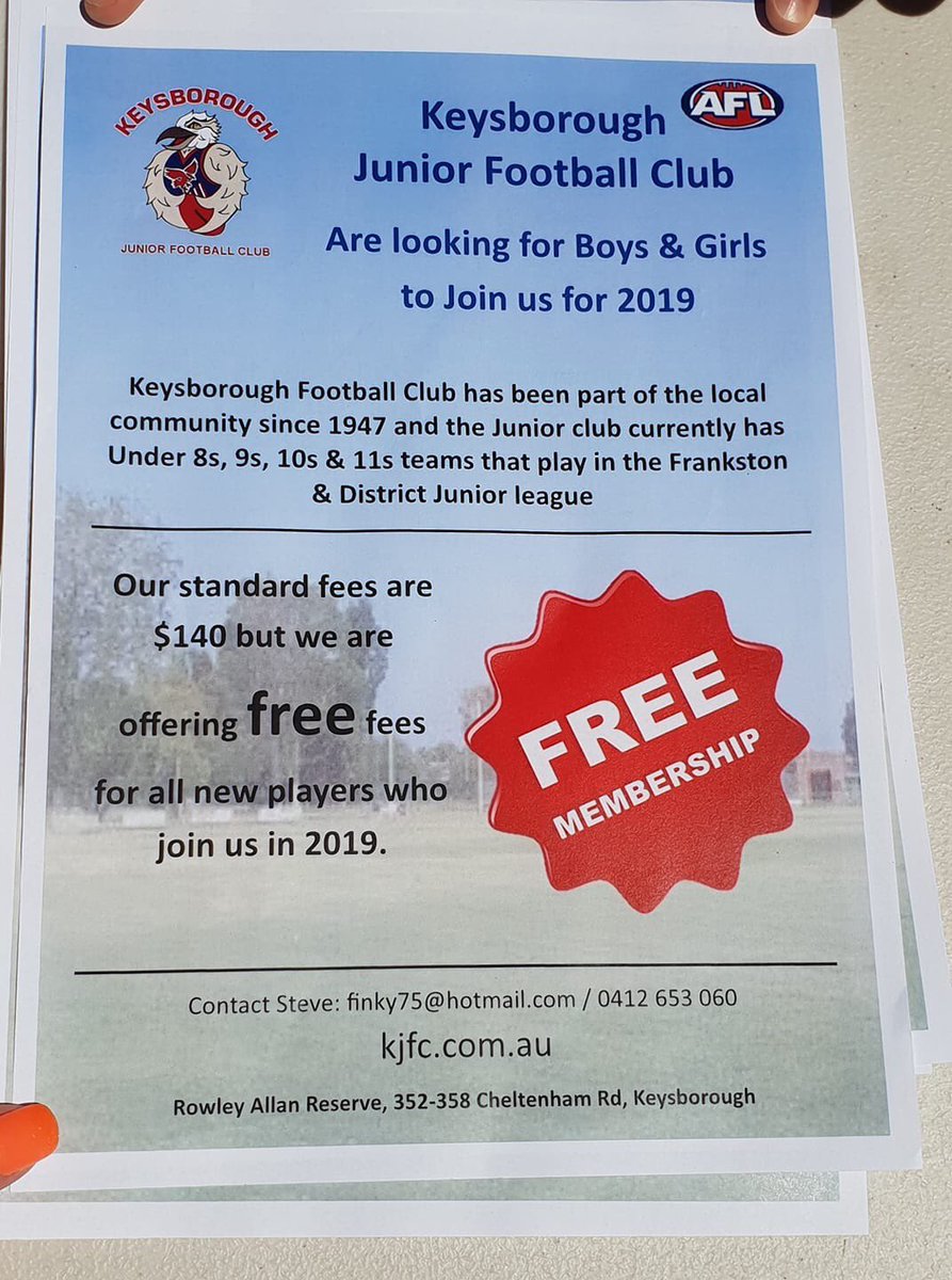 What’s better than playing for the Burras, playing for Burras for free <a href="/SouthernFNL/">SFNL</a> <a href="/DandenongLeader/">Dandenong Leader</a> <a href="/greaterdandy/">City of Greater Dandenong</a> <a href="/DandyJournal/">Dandenong Journal</a>