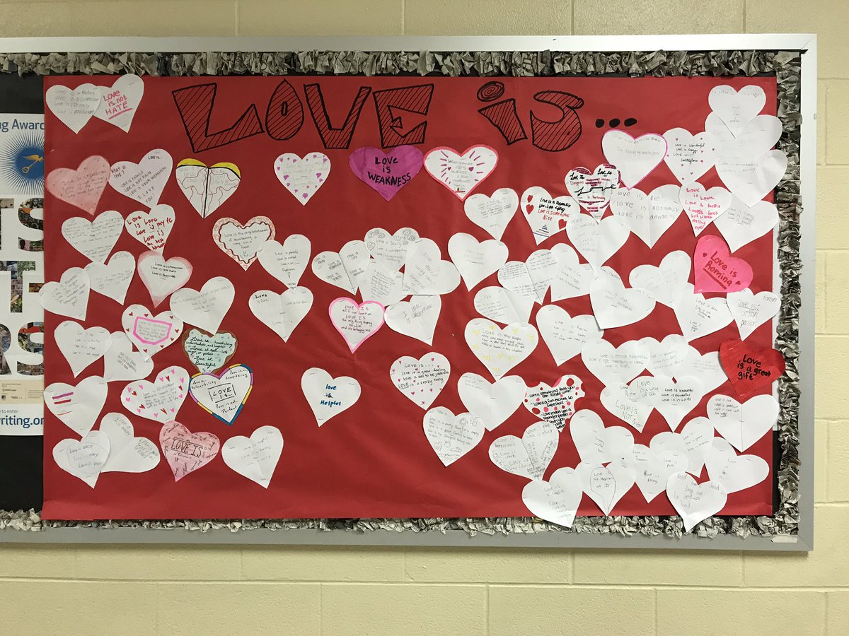 TWSVirginia's tweet photo. Students took Kwame's "Love is..." challenge today. I think they enjoyed it. https://t.co/jSiR1vcBkz