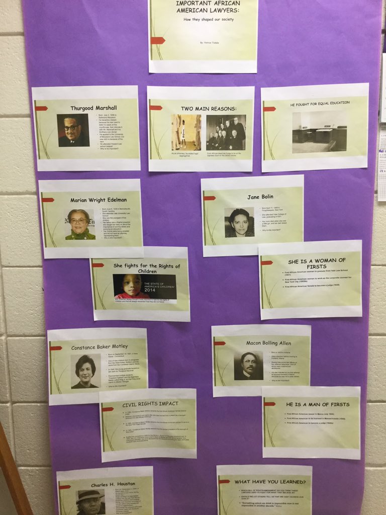 Thank you @patsy_shine79 for sharing this presentation that ties #blackhistorymonth with the PEN Law Unit. Such great role models for our students! #proudtobeacreeker #CBSDPROUD