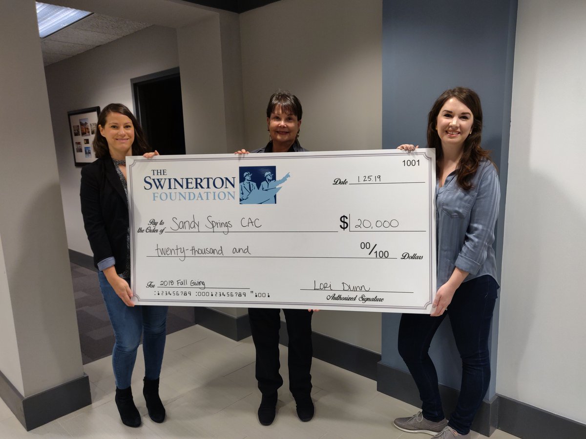 SwinFoundation's tweet photo. During our 2018 #fallgiving Challenge, #Charlotte &amp; #Atlanta volunteers achieved 100% participation! We honored teams with an awards breakfast &amp; a grant to donate to charity. Over $30K was given to Charlotte Rescue Mission &amp; @CACgeorgia! Way to go, #volunteers! #swinfoundation https://t.co/92XMFH1Fod