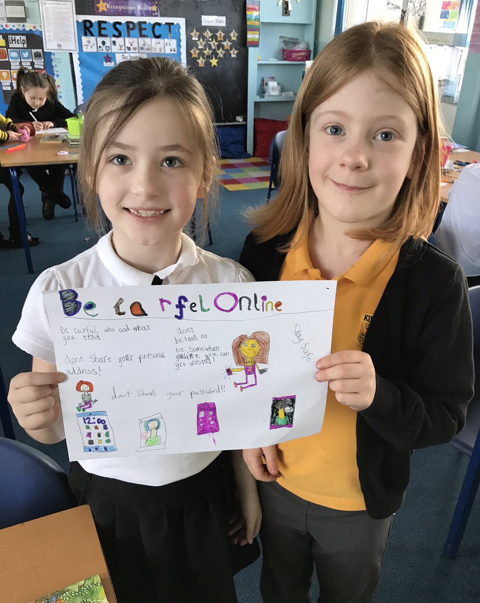 MsGlasgow_KPS's tweet image. Last week P4 worked with partners to make posters showing how much they have learned about internet safety. #SaferInternetDay19 #teamwork @MissMcKenzieKPS @Kinneil_PS