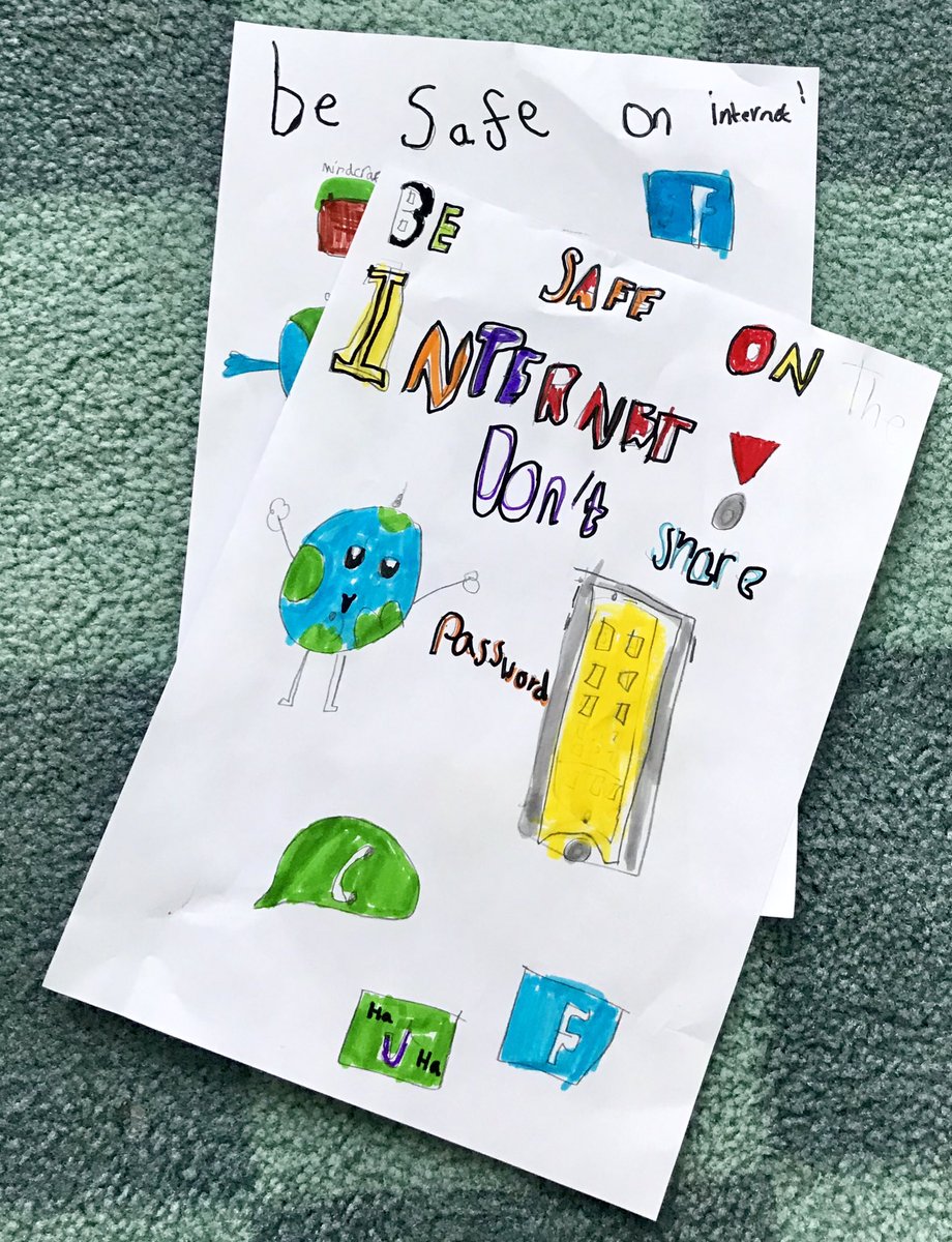 MsGlasgow_KPS's tweet image. Last week P4 worked with partners to make posters showing how much they have learned about internet safety. #SaferInternetDay19 #teamwork @MissMcKenzieKPS @Kinneil_PS