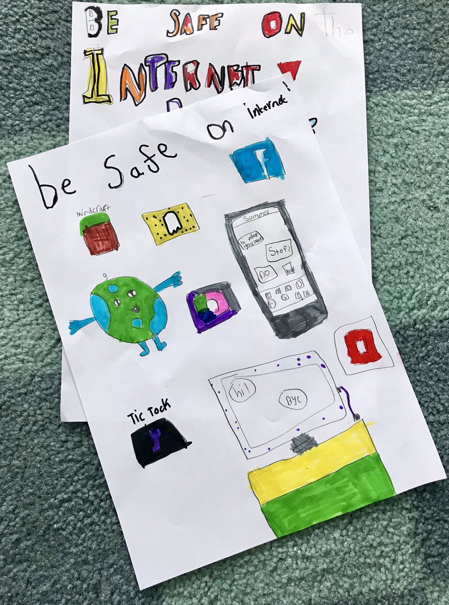 MsGlasgow_KPS's tweet image. Last week P4 worked with partners to make posters showing how much they have learned about internet safety. #SaferInternetDay19 #teamwork @MissMcKenzieKPS @Kinneil_PS
