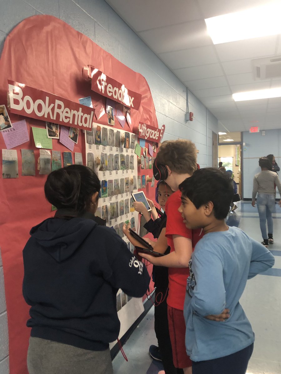Better than Redbox is our interactive Readbox! Come scan a QR code and find a new book today! <a href="/HunterPrincipal/">Hunter GT-AIG Elem</a>