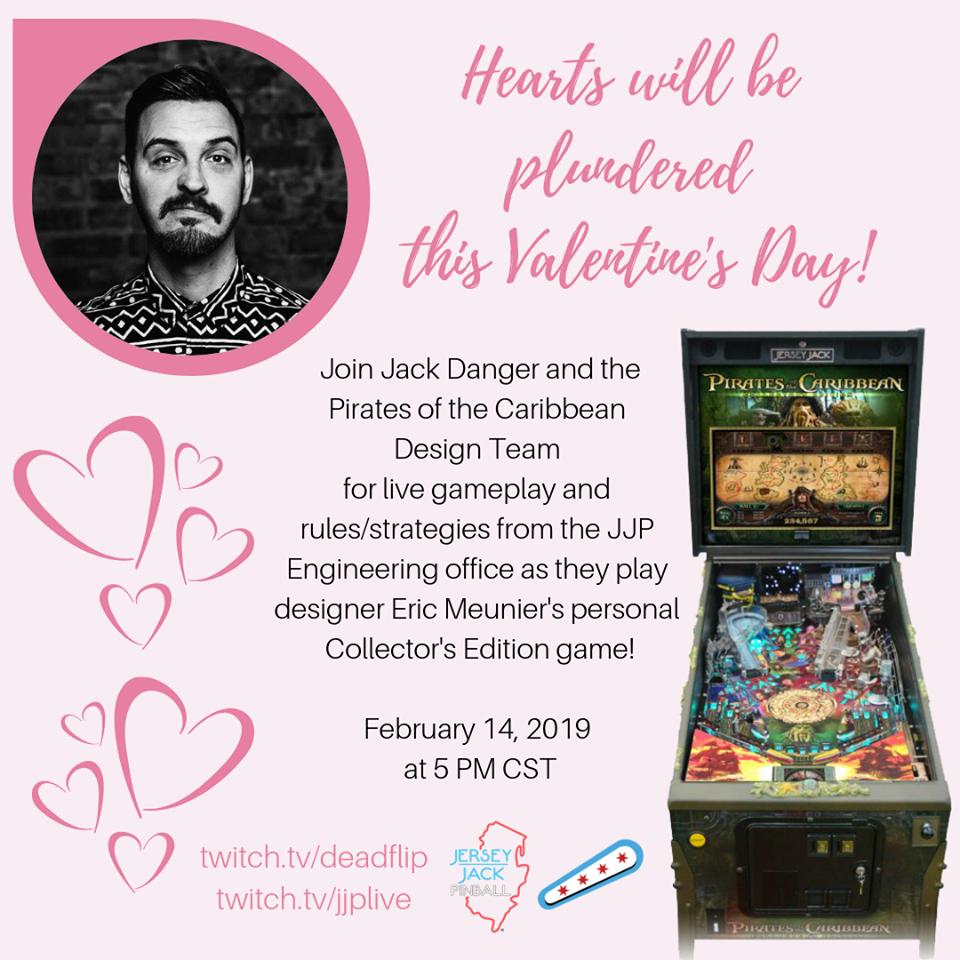 pinballkeefer's tweet photo. ❤❤❤❤❤
Join @Dead_Flip and @JJPinball as we plunder your hearts on game designer Eric's personal @potcpinball CE!
❤❤❤❤❤
Tomorrow, Feb 14, 2019, 5PM CST.
https://t.co/pYsWreOSFb
❤❤❤❤❤ https://t.co/YCr8RtAFHg