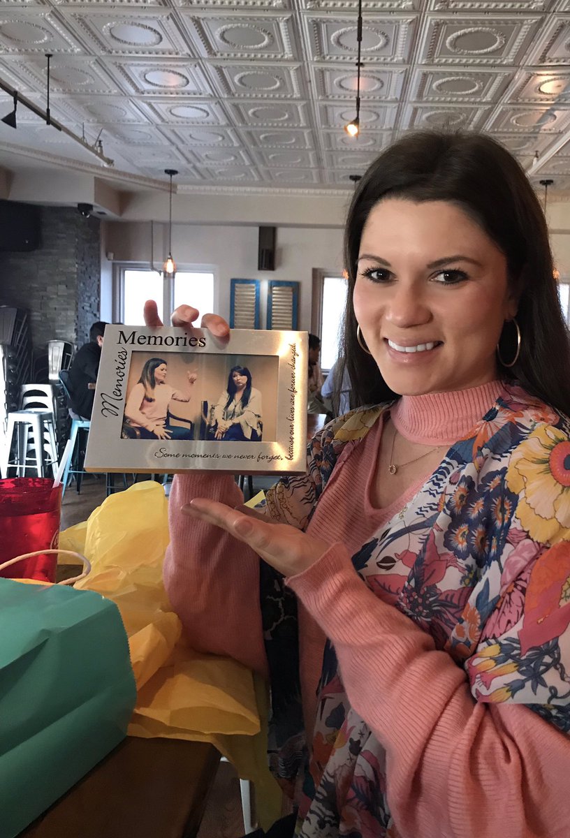 MarchantPM's tweet photo. Great team lunch today at the always delicious @Cantina76 Along with a framed photo of a blooper from The B&amp;B Show! #MarchantPM #PropertyManagement #yeahTHATgreenville #GreenvillePropertyManagement #DowntownGreenville #TheBandBshow https://t.co/HvHmDNGSka