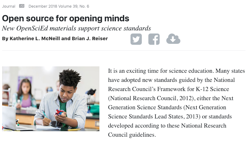 OpenSciEd's tweet photo. Curious about @OpenSciEd? Check out this great article about our work https://t.co/By1RuOjkEn Via @LearningForward #NGSS https://t.co/1jU40Ynubn