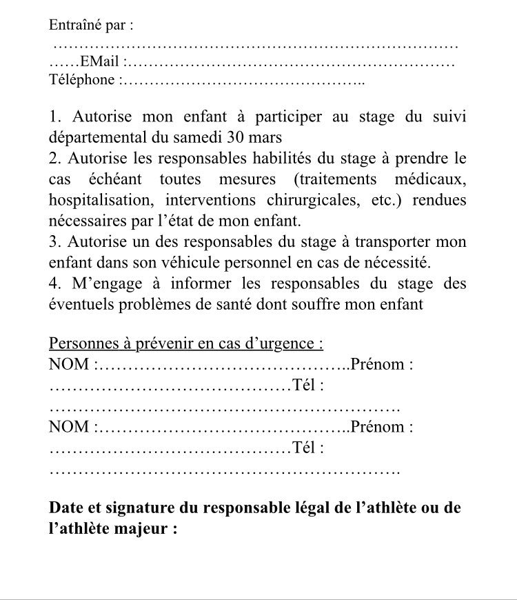 Mikathletisme's tweet photo. Stage Cadet/Junior du Comité Départemental Athlétisme Morbihan
Samedi 30 Mars à la salle couverte de Ploermel !
GRATUIT !!!!
OUVERT À TOUS les athlètes cadets/juniors du Morbihan !
SPRINT / HAIES / DEMI-FOND / SAUTS LANCERS !!
Venez nombreux !!
#PlusFortEnsemble
#CDA56 https://t.co/1ORT58BPEA