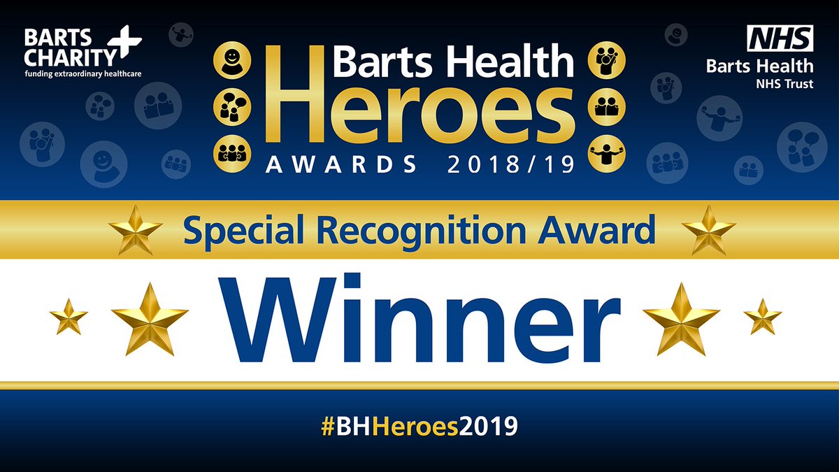 Our next Special Recognition award goes to...🌟Knut Wilmott, Ward Manager, Palliative Care, @WhippsCrossHosp🌟 #BHHeroes2019