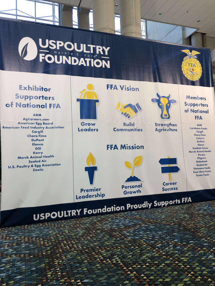 FFACEO's tweet image. My thanks to the US Poultry Foundation for inviting me to speak at today’s Executive Luncheon at IPPE in Atlanta. Your support and enthusiasm for FFA is greatly appreciated!  FFA is providing the next generation of leaders who will change the world! @NationalFFA @IPPEexpo