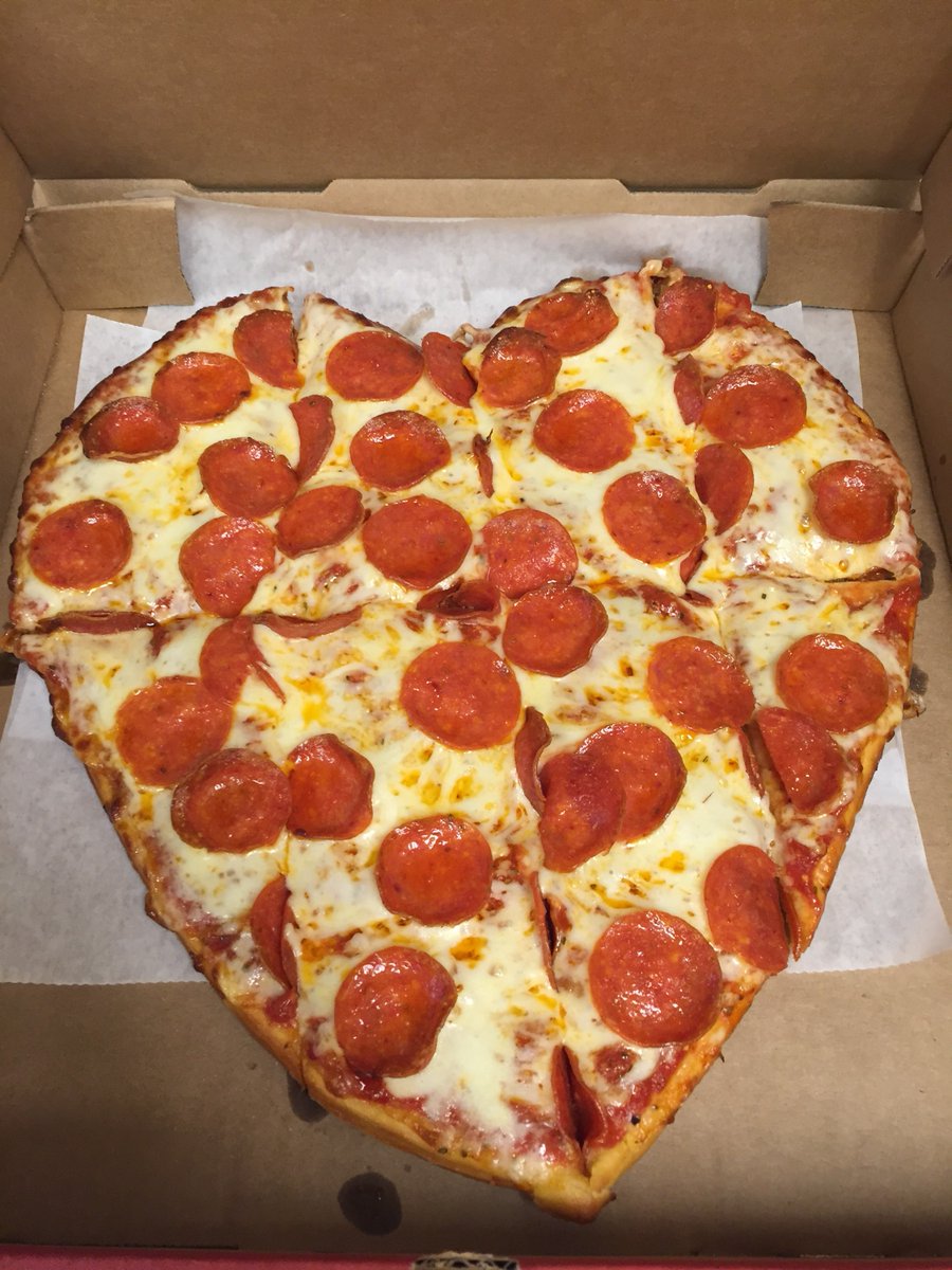 WoodsfieldSB's tweet photo. We are all super jealous of Patty and our Barnesville branch! They had the opportunity to sample the delicious, heart-shaped, Valentines Day special that D&amp;J's Pizza will be offering this Thursday thru Saturday. -D&amp;J's pizza is a must have! 
#golocal #golocalwednesday https://t.co/8jKUbp0q58