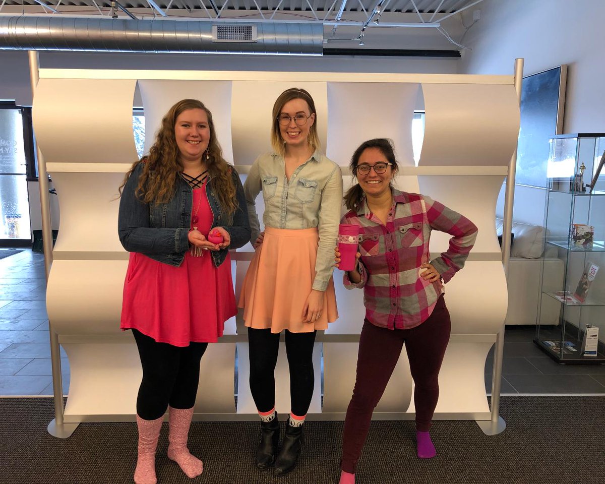 innereactive's tweet photo. On Wednesdays, We Wear Pink! Our ladies who love the color pink decided Galentine's Day was the perfect day to rock pink outfits. https://t.co/geoJF4h1pE