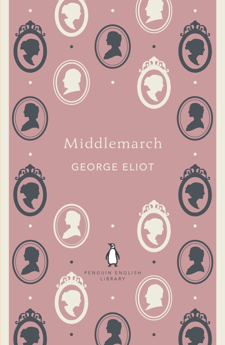 erlking's tweet image. Challenged to post 7 personally significant books over 7 days. How could my first not be Middlemarch? A book about the difficulty but necessity of compassion and fellow-feeling. It formed how I think and feel. 

I tag @TheStuckDuck to share 7 personally significant books.