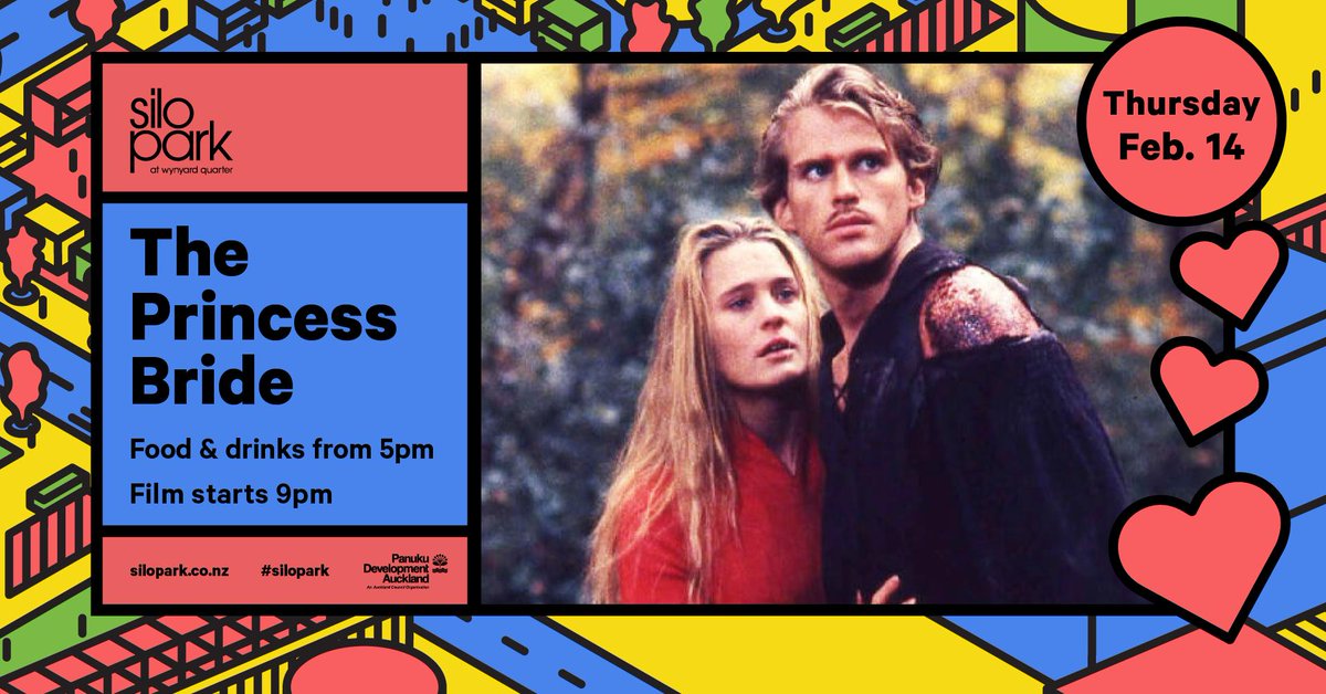 mySiloPark's tweet photo. TONIGHT we are getting romantic and gooey for our Valentines Silo Cinema special of Princess Bride! We will have a guest performance from Wayne Anderson and @Tourettesone will be writing some poetry on a typewrite beforehand. Come along! 

https://t.co/aY5oVB2cNb https://t.co/qb59yze6wP