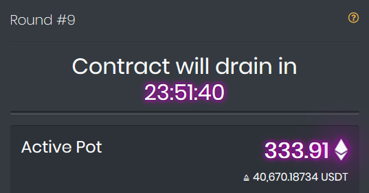 FOMO_3D's tweet photo. The #FOMO of round 9 is endless! We've hit 333 #ETH in the Active Pot! Welcome to all of our new players! We hope you enjoy!

💰 Current Pot Value: $40,670.18 (333.91 ETH) 💰

[Play FOMO3D] - https://t.co/aDKZaF2RoV

#FOMO3D #EXITSCAMYOURFRIENDS #TeamJUST #dApps #IGotTheKeys #P3D https://t.co/e3hTFLI8kw