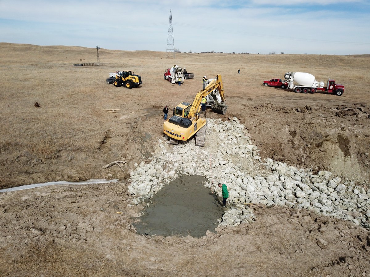 littlebluenrd's tweet photo. It's "What's the @littlebluenrd do?" Wednesday - 

This week's project - Instream Weir Stabilization &amp; Recharge Project as part of the @LittleBlueWMP in #Adams County.  The Sand Creek weirs will be used to stabilize the #streambed, reduce #erosion &amp; induce #groundwater #recharge. https://t.co/3MVUikl0ii