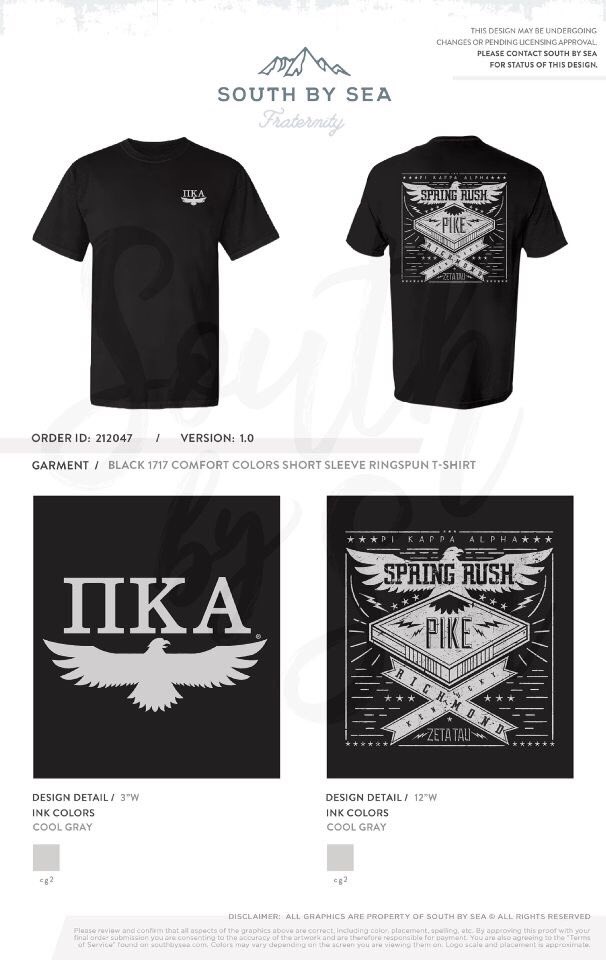 pi kappa alpha rush shirts