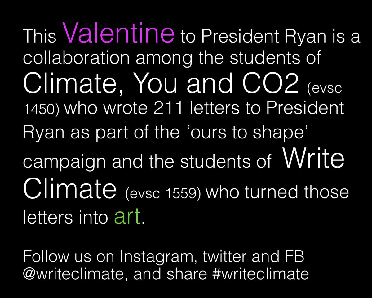 WriteClimate's tweet photo. This Valentine’s Day we wrote 211 love letters urging @presjimryan to take action & lead UVA in the fight against climate change! Our letters will be on digital display in Clark Hall Library tomorrow. Stop by to check it out! #writeclimate #writeclimate4rightclimate #ourstoshape https://t.co/UnvlcSYitX