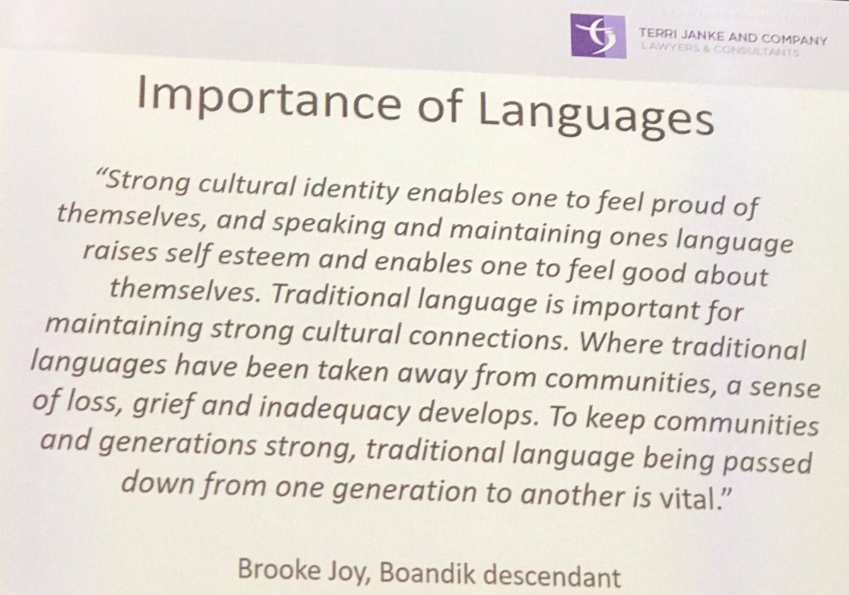 cfwriter's tweet image. This morning’s Keynote Address, at 
#InfoOnline19 from @TerriJanke, is looking at the beauty and power of #LanguageRevitalisation: