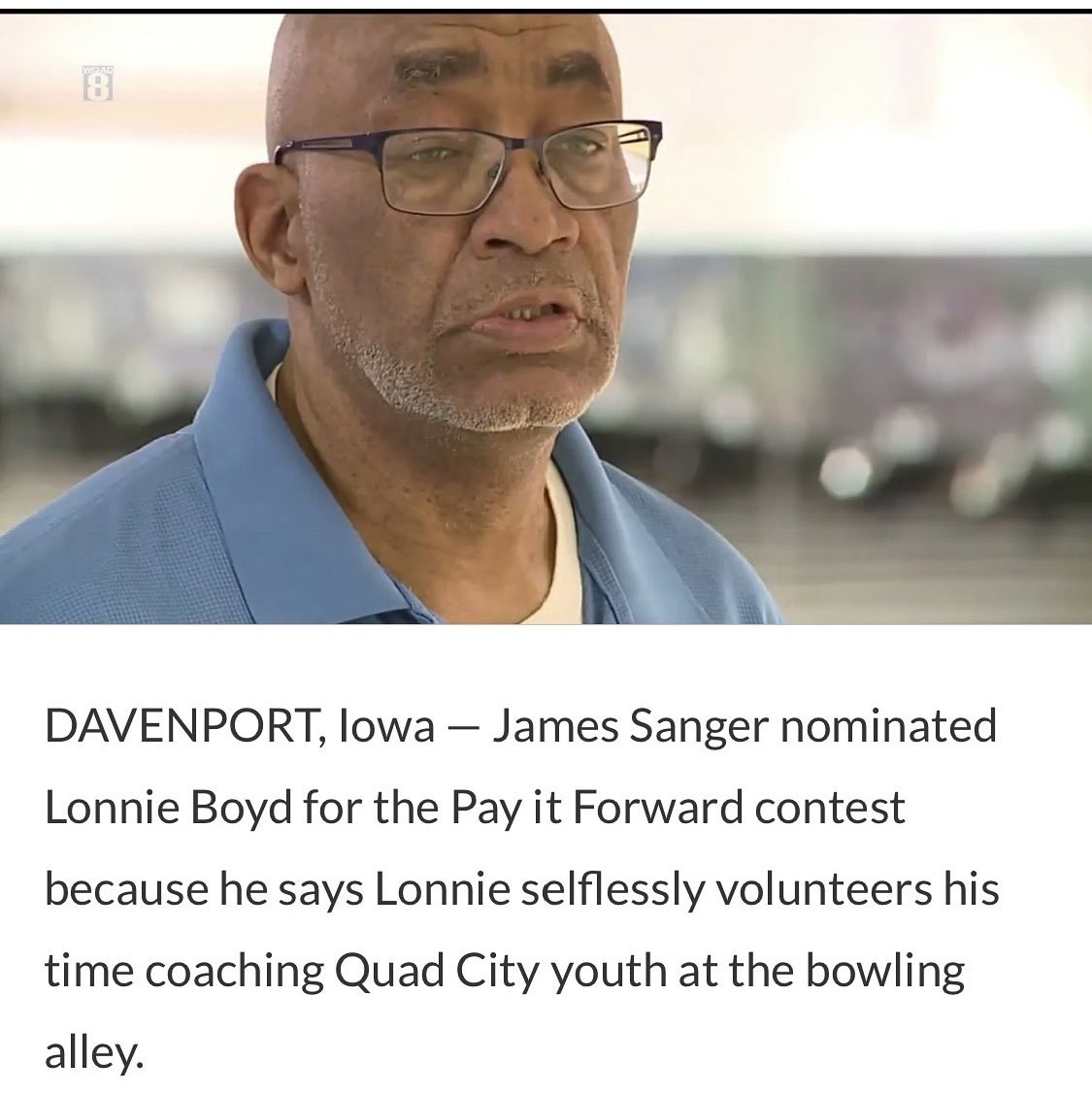 ProjectLaceEmUp's tweet photo. Meet Lonnie Boyd, from Davenport, Iowa. Over the past few years, Lonnie has been paying it forward by volunteering as a bowling coach to local youth.❤️🙌
Thank you, Lonnie, for leading by example and showing us what it’s all about!🙌❤️#PayItForward #ProjectLaceEmUp
via: WQAD 8 https://t.co/KP24hmwKGZ