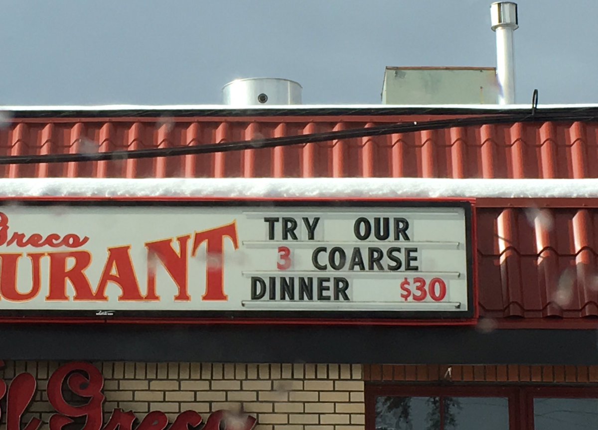 WanderingOff's tweet image. It seems this restaurant is in the rough part of town.