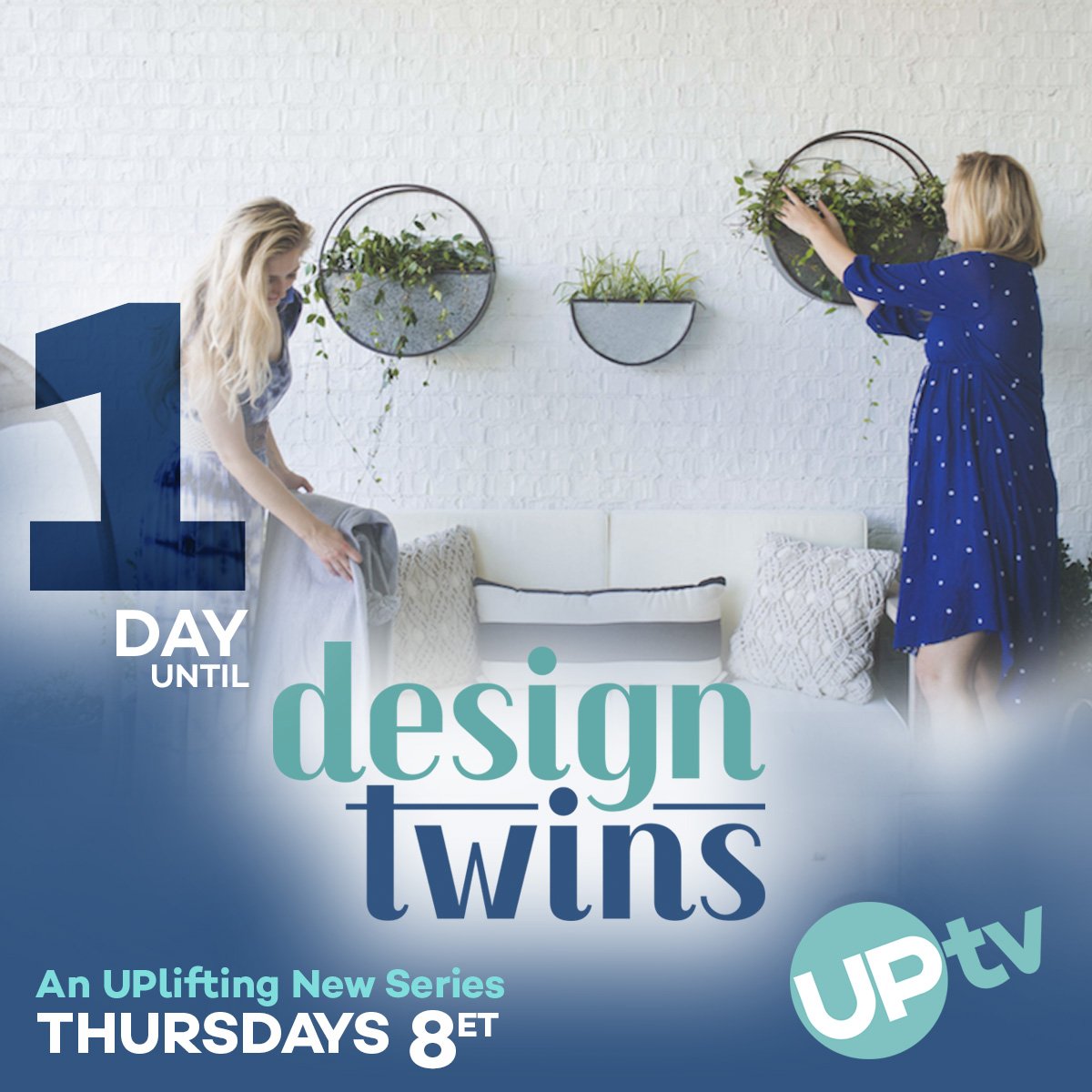 UPtv's tweet photo. Tomorrow, tomorrow! πΆ We can't wait until tomorrow night at 8 ET when #DesignTwins premieres on @UPtv! π π #UPliftingDesign https://t.co/rL0uyUtARD