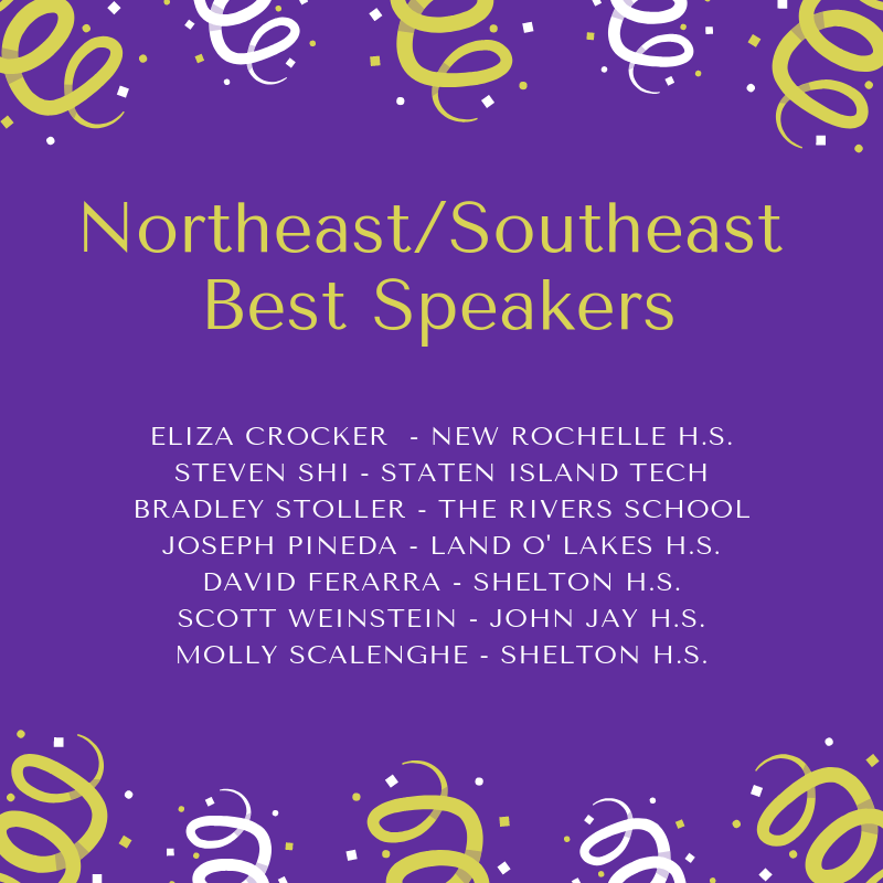 jrstateamerica's tweet photo. JSAers from CT, NY, FL, GA, and RI participated in a #wintercongress, a mock simulation where they learn to write, debate and pass bills. Congrats to our #bestspeakers from Northeast and Southeast https://t.co/azlOybLgbV