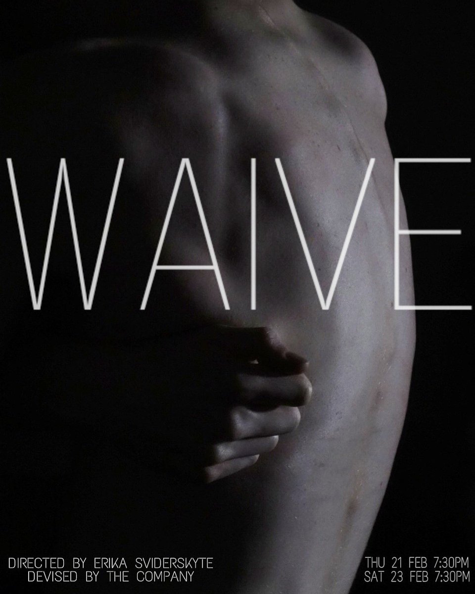 ErikaSvid's tweet photo. MY FIRST SHOW THAT I DIRECTED IS DEBUTING NEXT WEEK! "WAIVE" is expressionistic, movement and visuals based piece, with original music. You can catch it on DEBUT Festival FEB 21st 7:30PM, 23rd 8:30PM, Corbett Theatre! 💃💃💃#physicaltheatre #newplay 
https://t.co/cCssph8j6N https://t.co/qmkH0zlEBM