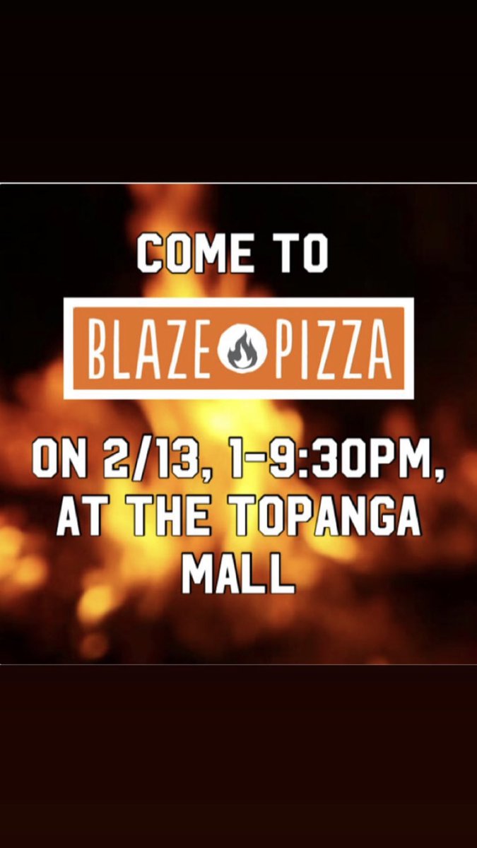 ECRasb's tweet photo. Come to the blaze pizza fundraiser tonight in the mall to support the senior class! https://t.co/sJKVcsccqX